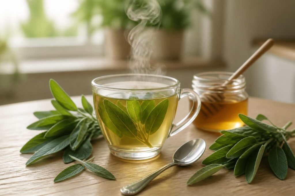 découvrez les bienfaits de la tisane de sauge, un remède naturel aux vertus apaisantes. à consommer avec précaution pour améliorer votre bien-être au quotidien.