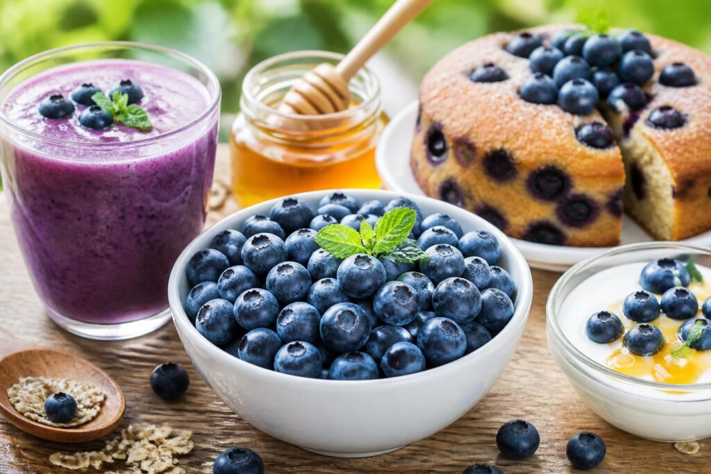 découvrez nos délicieuses recettes aux myrtilles pour booster votre vitalité grâce à ce fruit riche en antioxydants et bénéfique pour votre santé.