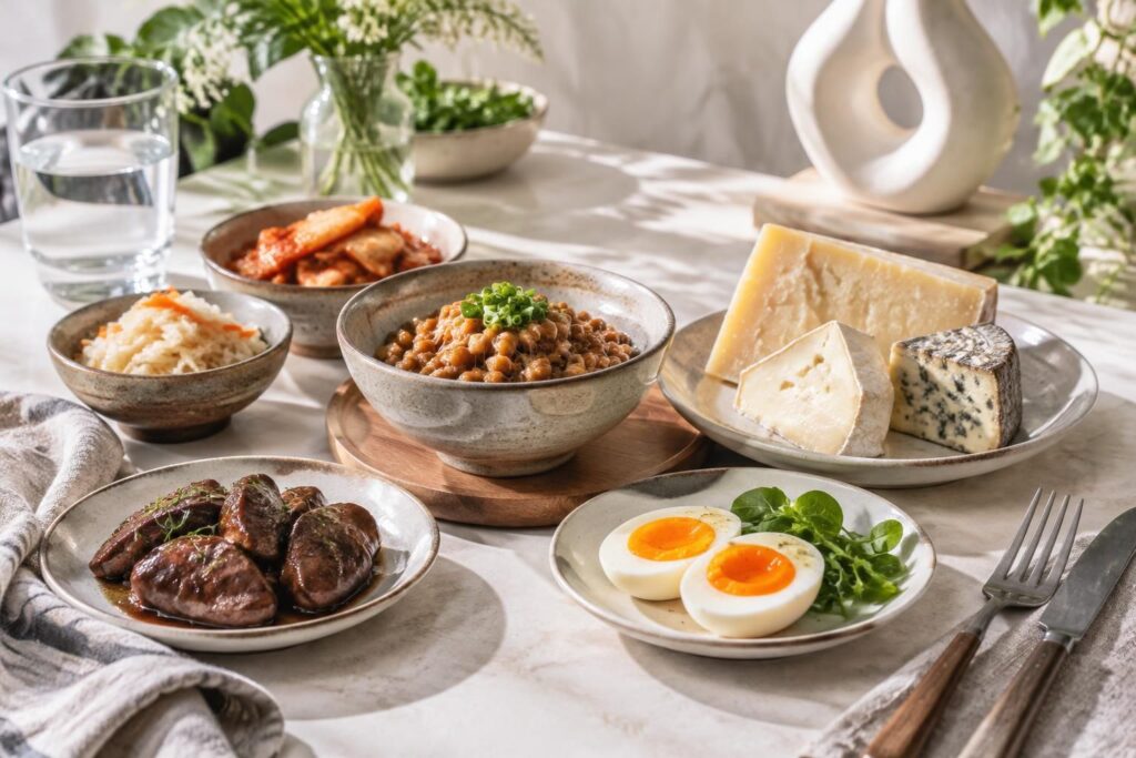 découvrez les aliments riches en vitamine k2, ses bienfaits pour les os et le cœur, ainsi que les précautions et interactions à connaître.