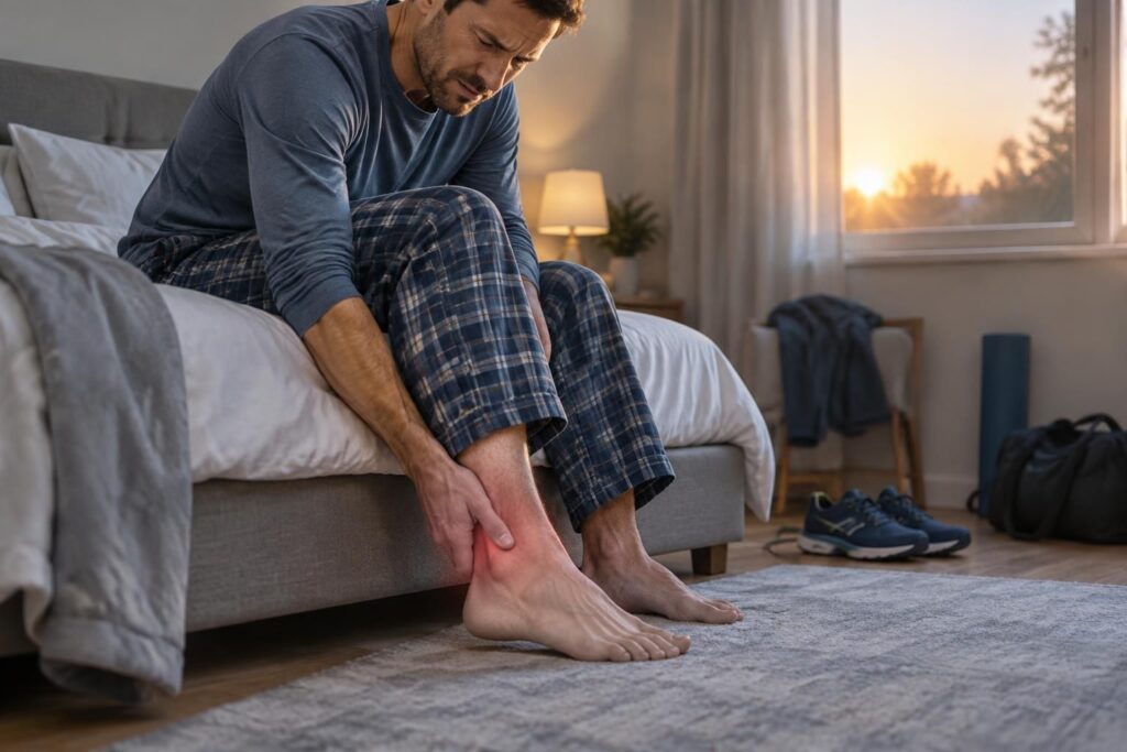 douleur au tendon d’achille au réveil ou la nuit : découvrez les causes possibles, les symptômes à surveiller et les gestes à adopter pour vous soulager.