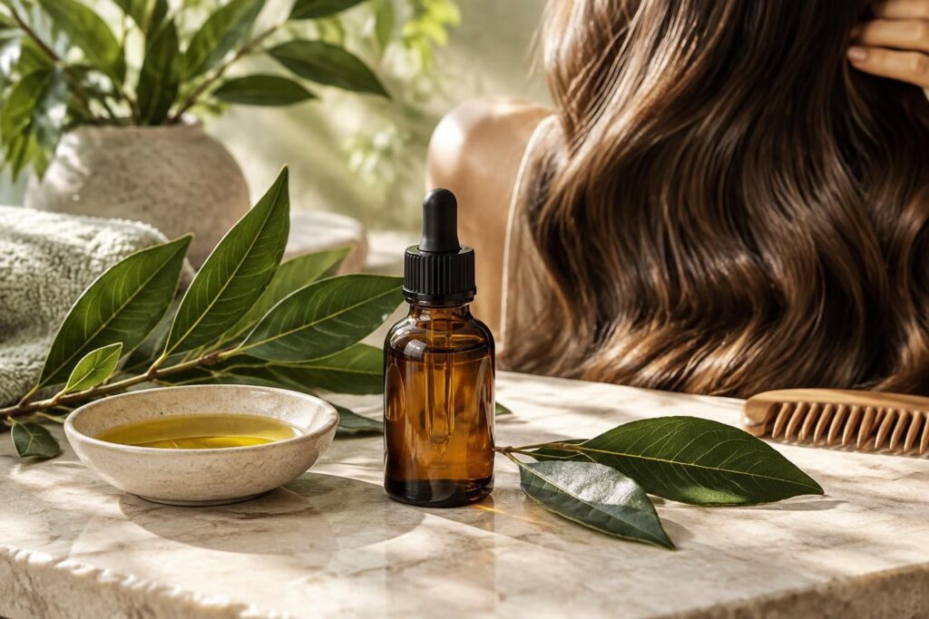 découvrez les usages de l’huile essentielle de laurier noble pour les cheveux, ses bienfaits potentiels et les précautions à connaître avant de l’utiliser.