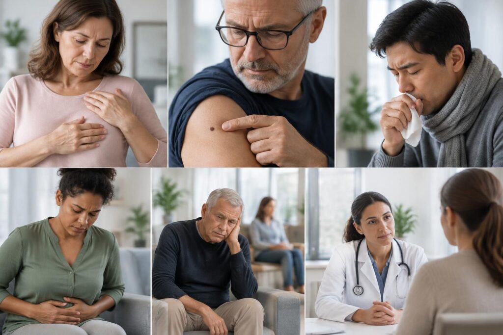 découvrez les symptômes qui peuvent évoquer différents types de cancer, les signes à surveiller et quand consulter un professionnel de santé.